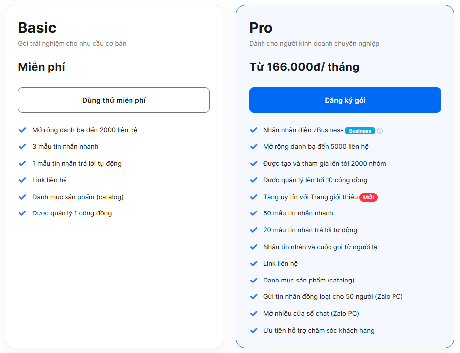 Nâng cấp danh bạ Zalo lên 5000 bạn bè với Zalo Business