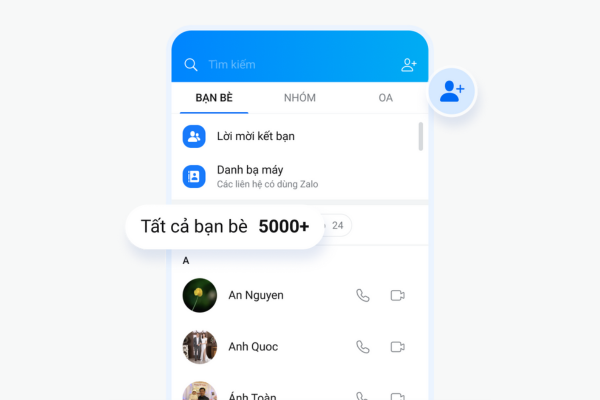 Mở rộng danh bạ bạn bè