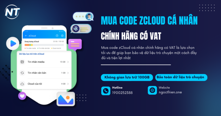 Mua code zCloud cá nhân chính hãng có VAT