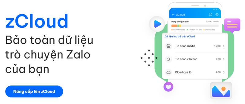 Mua code zCloud Zalo có VAT chính hãng, giá tốt