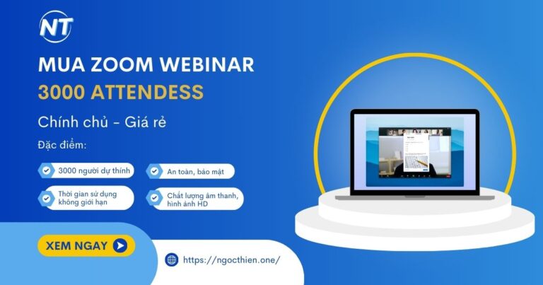 Mua Zoom Webinar 3000 attendees giá rẻ