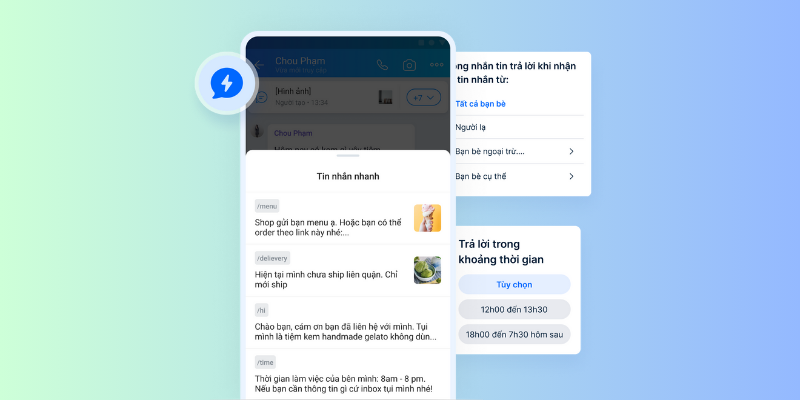 Tin nhắn tự động, tin nhắn nhanh