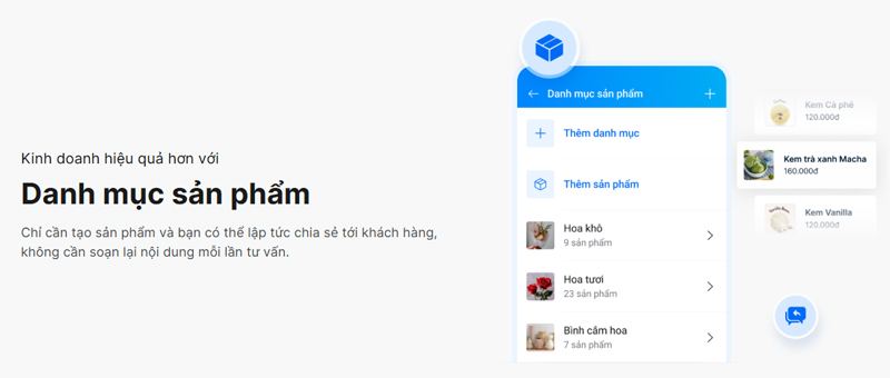Kinh doanh hiệu quả hơn với Danh mục sản phẩm