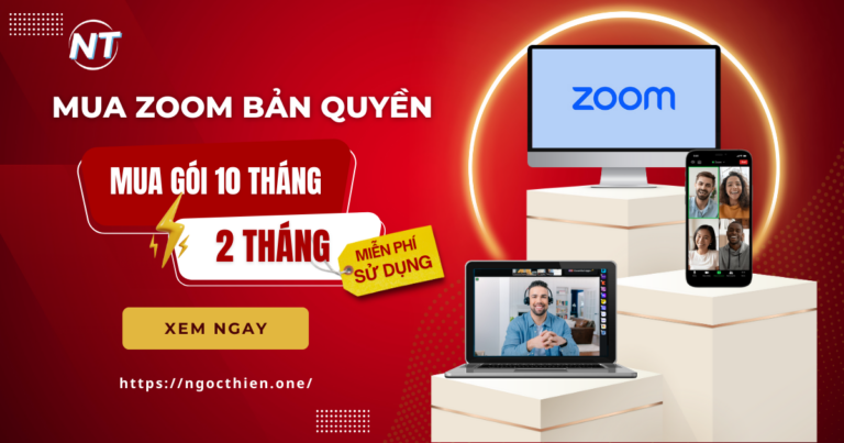 Mua Zoom bản quyền - Miễn phí thêm 2 tháng sử dụng