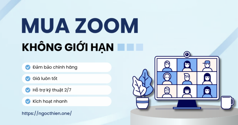 Mua tài khoản Zoom không giới hạn giá rẻ