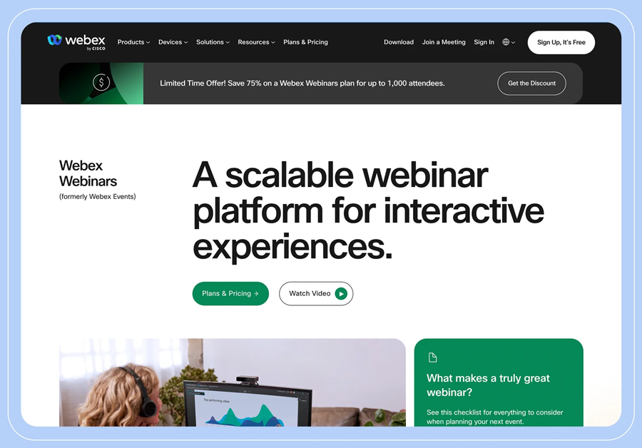 Webex Webinars về bảo mật và tích hợp