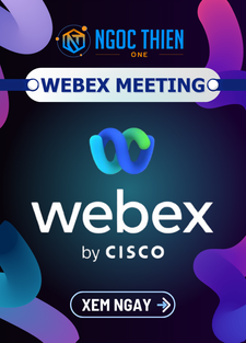 Ngọc Thiên One cung cấp bản quyền Webex Meeting chính hãng, đảm bảo đầy đủ tính năng và hỗ trợ kỹ thuật uy tín.