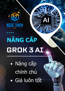 Ngọc Thiên One cung cấp bản quyền Grok 3 chính hãng, đảm bảo đầy đủ tính năng và hỗ trợ kỹ thuật chuyên nghiệp.
